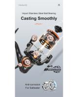 HISTAR-carrete de pesca giratorio, accesorio de fundición larga 5,4: 1, alta relación de 5kg, potencia de arrastre 4 + 1 BB, cuerpo de Metal, profesional - details 8