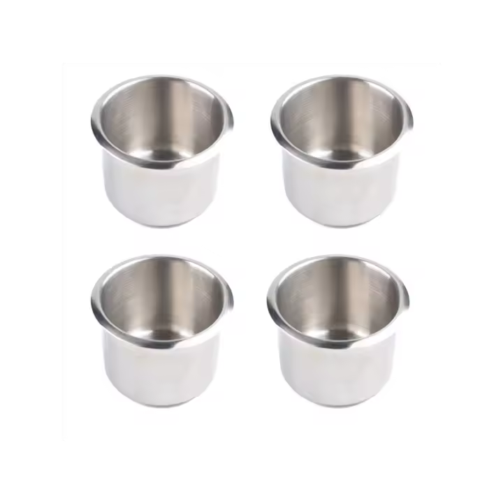 Portavasos Universal para barco marino, Soporte para vasos de 68x55mm de acero inoxidable, 4 piezas, para mesa de póquer - 1