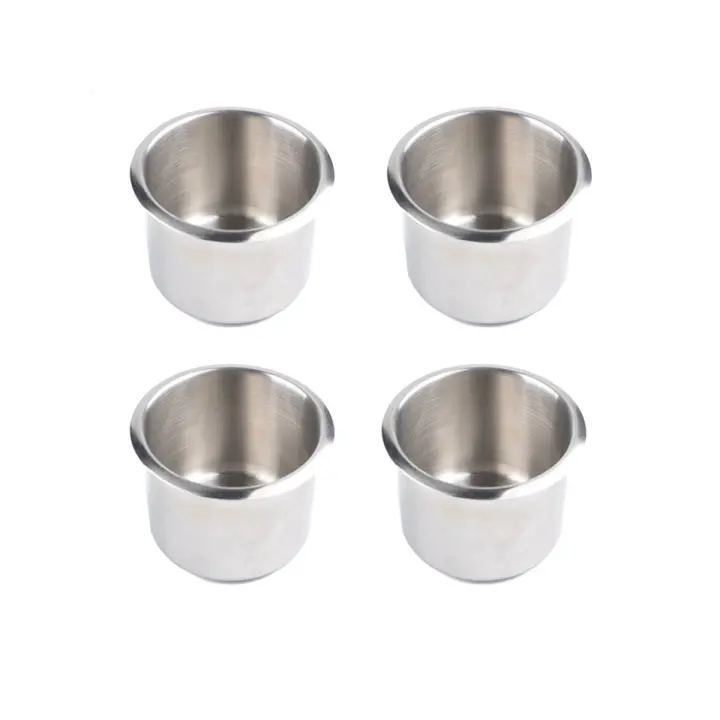 Portavasos Universal para barco marino, Soporte para vasos de 68x55mm de acero inoxidable, 4 piezas, para mesa de póquer - 1
