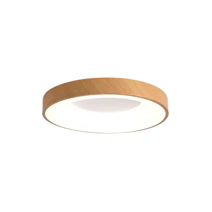 Lámpara de techo 30W 40cm - Luz de temperatura de color opcional Control remoto - Diseño efecto madera - 1