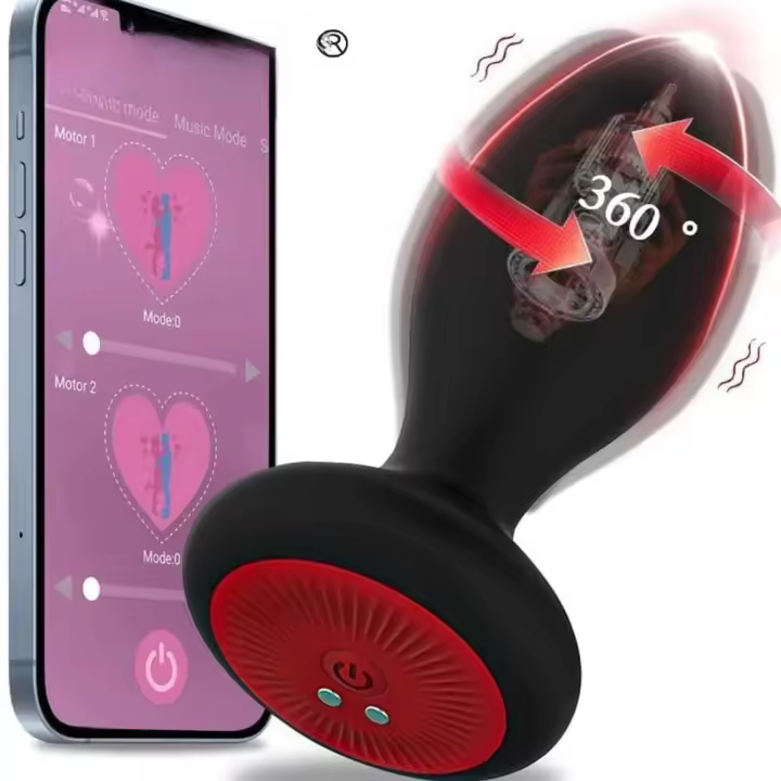Leten 360 °   Vibrador de Control inalámbrico de rotación, aplicación Bluetooth, tapón Anal, masajeador de próstata para hombres, mujeres, culo, Anal, Juguetes sexuales para adultos, parejas - 1