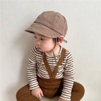 Gorro bonito con visera para bebé, sombrero con protección solar, sombrero de béisbol para bebé, sombrero para el sol para niña y niño de Color sólido para primavera y verano para recién nacido - details 7
