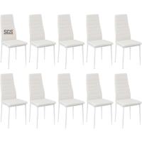 Sillas de Comedor Juego de 4 Sillas de Metal para Cocina, Silla de Mesa Comoda Silla con Asiento Tapizado, Negro - details 77