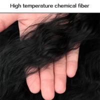 Peluca de cola de caballo afro rizada permanente de maíz, extensión de cola de caballo, cola de caballo larga ondulada y rizada ombre, postizo de cola de caballo natural esponjoso para mujeres - details 11