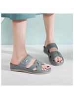 Sandalias de suela gruesa de verano 2025 para mujer, casuales y cómodas, talla grande, pantuflas sencillas y versátiles, libres para hacer ejercicio - details 8