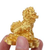 Estatua de la bestia del Dios Qilin, Fengshui Kylin Chi-lin Qilin de cobre chino, para decoración del hogar, 1 par - details 20