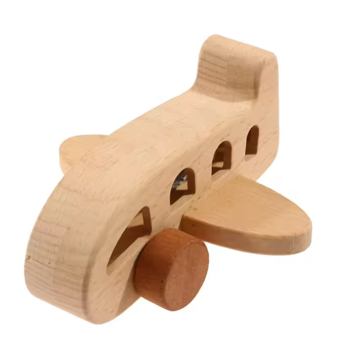 Bloques de madera de haya para bebé, juguetes educativos Montessori, coche de dibujos animados, juego de dentición, gimnasio - 1