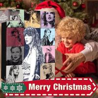 Pulseras con tema de Taylor Swift para fiesta de Navidad, Kit de adornos, accesorios, calendario de Adviento, cuenta atrás de 24 días, caja ciega, regalos - details 1