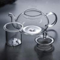 Tetera de vidrio grueso de 250ml/600ml/1000ml, elegante, ligera, para hacer té perfumado, té verde - details 4