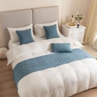 Carrileras Decorativas Para Cama con Patrón de Concha en Terciopelo Nuevo Diseño en Color Gris Rosa Amarillo Azul Verde Material Poliéster Hecho en China - details 19