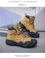 Zapatos de senderismo al aire libre para hombre, botas de montaña de invierno, zapatillas antideslizantes, zapatos de trabajo - details 14