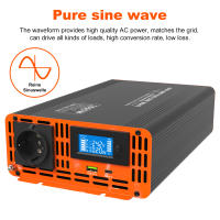 Convertidor inversor DATOUBoss 12v 220v 24V 50HZ 1000W convertidor de voltaje CC a CA fuente de alimentación enchufe europeo - details 1