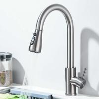 Rociador extraíble de agua fría y caliente de níquel cepillado para grifo de fregadero de cocina - details 19
