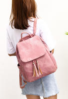 Mochila de Cuero pu para Mujer, Bolsa de viaje informal, Monedero, 2 Piezas - details 1