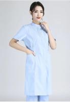 Bata de laboratorio blanca, uniforme médico femenino de manga corta/larga, uniforme de laboratorio de algodón, traje de trabajo para salón de belleza y farmacia - details 20