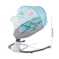 Balancín para bebé, electrónico, mecedora Bluetooth, columpio para música USB y juguetes para 0-12meses, 3-12kg - details 1