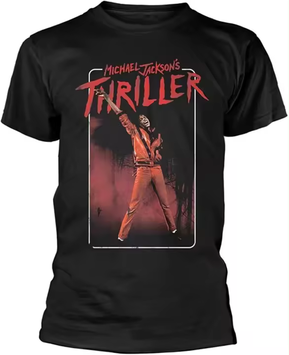 Camiseta de Moda para Hombres 'Thriller' de Michael Jackson Men's Fashion - 1