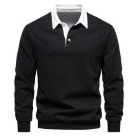 día del padre Otoño Camisa de suéter de manga larga para hombre Camisa deportiva informal de manga larga de color sólido Camisa deportiva informal de alta calidad para hombre - details 4