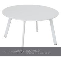 Mesa Auxiliar Redonda de Metal, Ligera, Resistente a la Intemperie, Mesa Junto a la Sala de Estar, Pasillo, - details 3