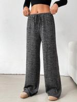 Pantalones de Algodón con Rayas para Mujer Cintura Elástica, Talla Única, Novedad de Otoño - details 16