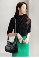 Bolso cruzado de cuero suave de gran capacidad para mujer, bolso de mamá moderno, combina con el día a día - details 9