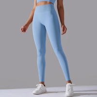 Pantalones de yoga sin costuras para mujer, ropa deportiva Fiess, leggings de cintura alta, pantalones de ejercicio para correr, 11 colores - details 49