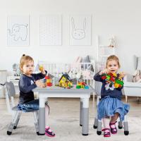 Juego de mesa y 2 sillas para niños, muebles de grupo para asientos infantiles, altura ajustable - details 25