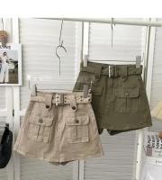 Falda de Denim de Cintura Alta para Mujer Estilo Coreano Versátil Cinturón Moda de Talla Grande - details 15