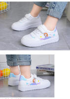 Zapatillas de deporte de cuero para niñas, zapatos de princesa para correr, zapatos deportivos casuales, zapatos de Velcro para niños - details 7