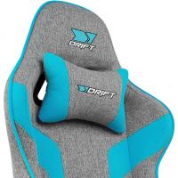 DR90 - Silla Gaming Profesional, Tejido Transpirable, reposabrazos 2D Acolchado, Base Nylon Reforzado, pistón Clase 4, cojín Lumbar y Cervical, Color Gris/Blanco - details 22