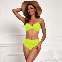 Z-LAI Bikini De Cintura Alta Para Mujer 2024 Conjunto De Baño Halter Sexy De Sólido Con Push up Traje De Baño De Encaje Bodysuit Para Playa Y Vacaciones - details 9