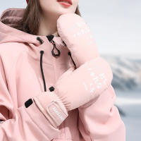 Manoplas de esquí impermeables para hombres y mujeres adultos, manoplas de esquí con palma antideslizante, tela de 4 capas, Invierno - details 4