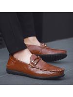 Zapatos de hombre de cuero suave Zapatos de punta de primavera-verano, zapatos de cuero británico casuales, zapatos grandes en tamaño - details 3
