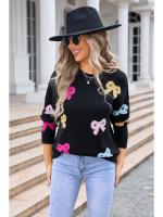 Suéter corto de punto para mujer, jersey de cuello redondo Kawaii, ropa informal ligera, tendencia de ventas - details 4