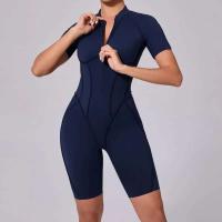 Monos Deportivos de Yoga Fiess Mangas Cortas, Espalda Abierta, Talla Única para Mujeres - details 4