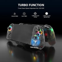 YS43 YS44 YS45 para Nintendo Switch, Gamepad todo en uno RGB, controlador de mano transparente colorido con TURBO de 6 ejes - details 11