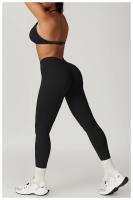 Sujetador de Yoga con cuello fruncido, ropa interior de alto impacto, Bralette acolchado de secado rápido para correr, Fitness y gimnasio - details 5