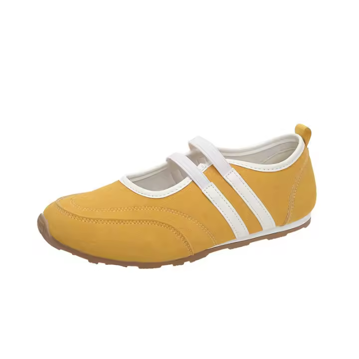 Zapatos de Ballet Plateados Mary Jane Suela Suave para Mujeres Primavera-Verano 2025 Nuevos Zapatos Casuales - 1