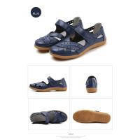 zapatos de piel auténtica para mujer, sandalias huecas blancas, mocasines planos de verano, talla grande 41 42 - details 8
