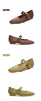 Zapatos Mary Jane vintage para mujer 2025, temperamento de alta gama para pies cansados, suelas suaves, hermosos tacones pequeños con faldas, zapatos individuales. - details 6