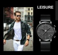 Reloj de Pulsera de Acero Inoxidable con Dial Pequeño Reloj de Negocios Impermeable con Correa de Cuero Automático Multifuncional de Marca Superior - details 11