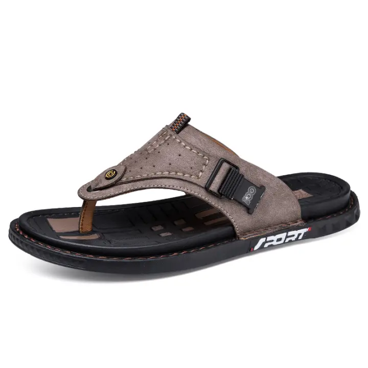 Chanclas de playa para hombre, sandalias interiores y exteriores, ropa deportiva casual - 1