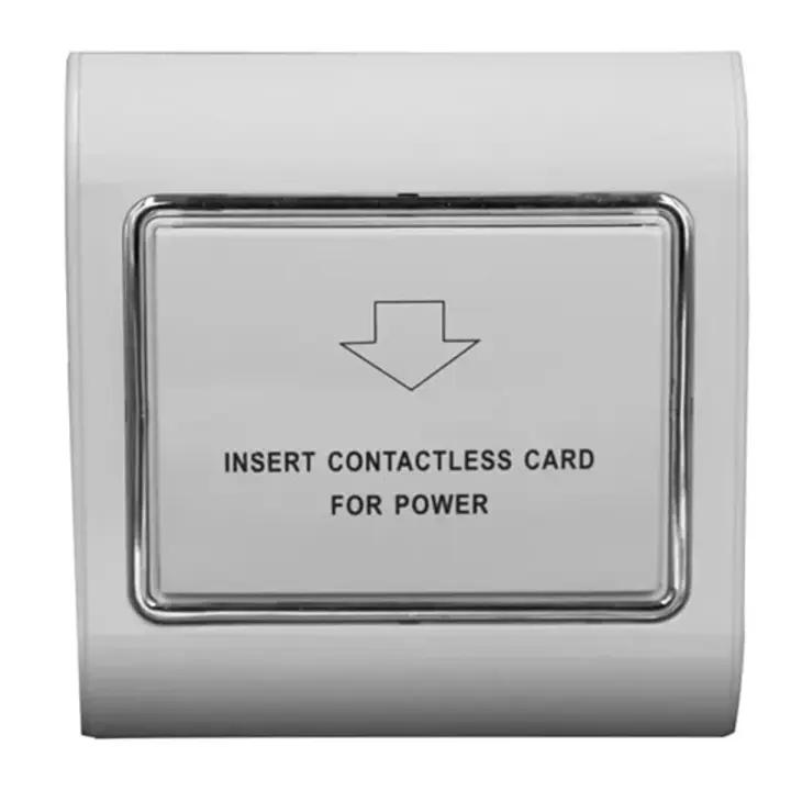 Interruptor de alimentación del hotel Apagado retardado Tarjeta de inducción de ahorro de energía Inducción de tres cables 40A Baja frecuencia 220V - 1