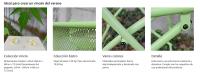 Cosgomarket Sillas y mesa de jardín plegable, Acero Inoxidable – Conjunto cómodo transpirable apto para interior y exterior - details 1