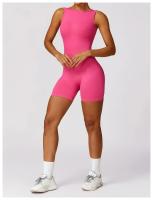 Mono de Yoga con Espalda Hermosa y Hueca Traje Deportivo de Fitness para Mujer Material Exterior de Nylon T-Shirt - details 9