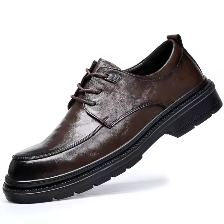 Zapatos de cuero de alta gama, nuevos, de vestir, de negocios, de cuero transpirable, casuales. - 1