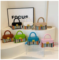 Moda arco iris portátil pequeño cuadrado bolsa 2025 primavera nueva luz de lujo bolsa de las mujeres versátil texturizado axilas bolsa de hombro - details 30