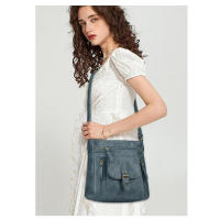Bolso cuadrado pequeño retro de hombro vertical de moda para mujer, bolso cruzado casual, - details 3