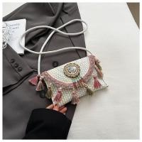 Bolso tejido a mano de verano estilo étnico de paja 2025 moda de interés especial nueva bandolera de hombro para vacaciones en la playa - details 35