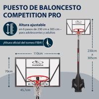 Soporte de Baloncesto Competition Pro - Aro de baloncesto ajustable en altura con soporte y ruedas para niños / adolescentes y adultos - Canasta de baloncesto al aire libre - details 1
